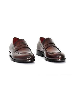 Hakiki Açma Deri Kösele Taban Loafer Model Erkek Ayakkabı - Tuna K1625 - 2