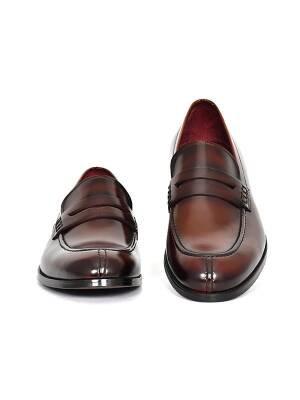 Hakiki Açma Deri Kösele Taban Loafer Model Erkek Ayakkabı - Tuna K1625 - 3