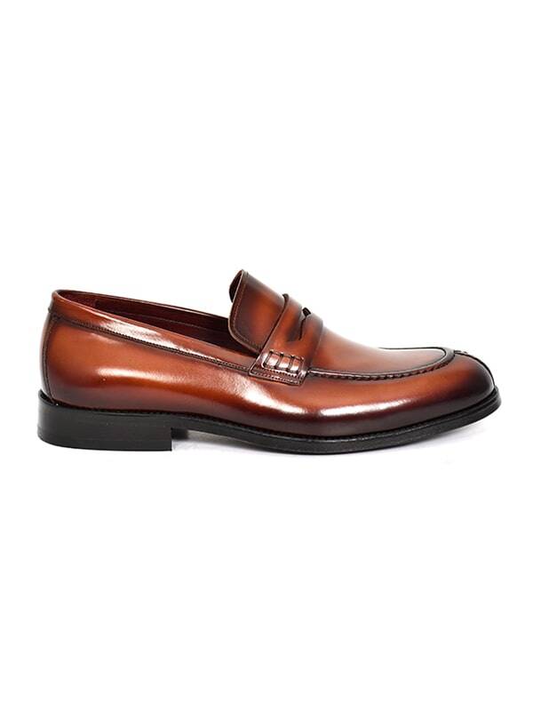 Hakiki Açma Deri Kösele Taban Loafer Model Erkek Ayakkabı - Tuna K1625 - 11