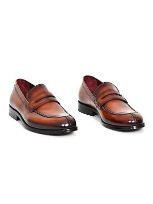 Hakiki Açma Deri Kösele Taban Loafer Model Erkek Ayakkabı - Tuna K1625 - 12