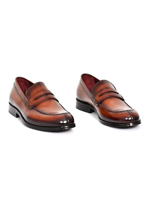 Hakiki Açma Deri Kösele Taban Loafer Model Erkek Ayakkabı - Tuna K1625 - 12