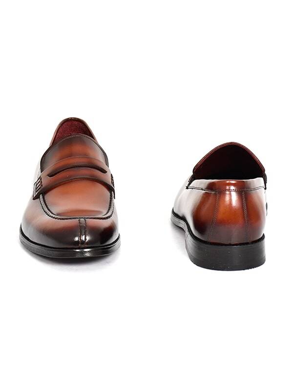 Hakiki Açma Deri Kösele Taban Loafer Model Erkek Ayakkabı - Tuna K1625 - 15
