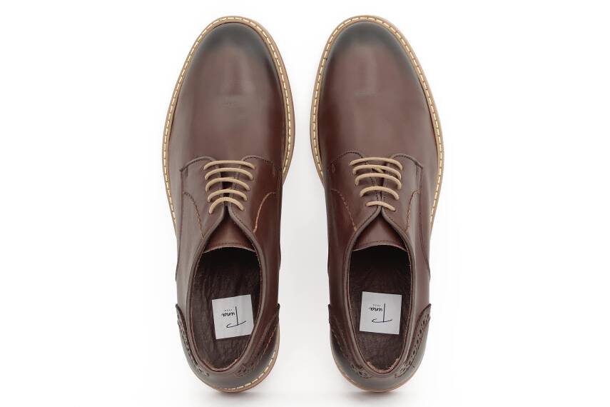 Hakiki Antik Deri TPU Taban Casual Erkek Ayakkabı - Tuna 2650 - 5