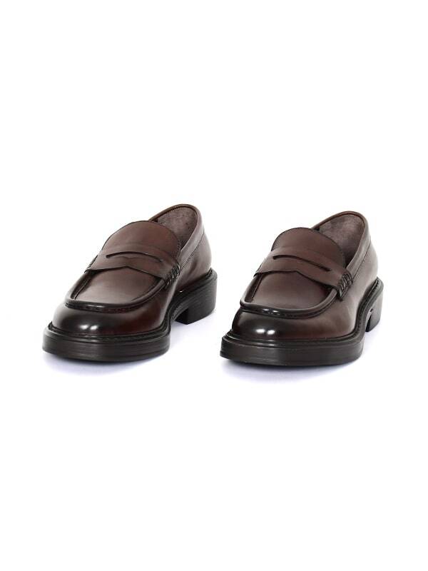 Hakiki Antik Deri EVA Taban Loafer Model Erkek Ayakkabı - Tuna 3948 - 2