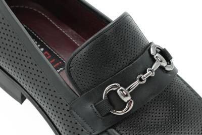 Hakiki Antik Deri Kösele Taban Toka Detaylı Mokasen Erkek Ayakkabı - Tuna K160 - 6