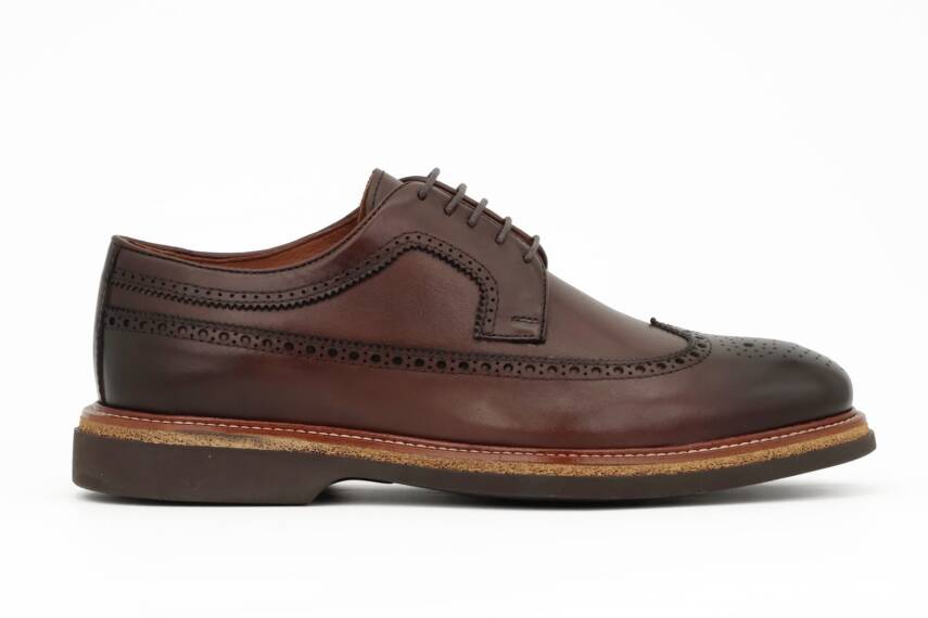 Hakiki Antik Deri EVA Taban Oxford Model Erkek Ayakkabı - 7