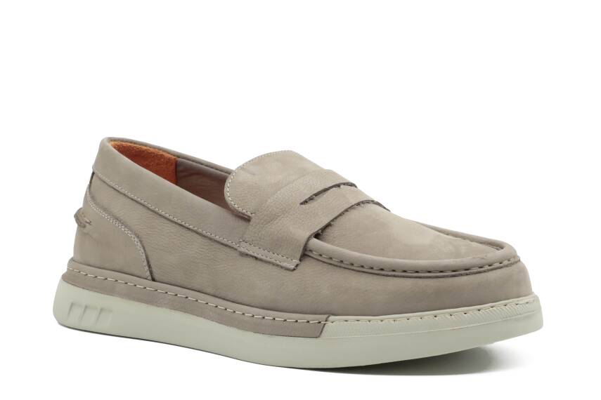 Hakiki Nubuk Deri EVA Taban Loafer Erkek Ayakkabı - Tuna 253252 - 2