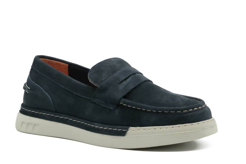 Hakiki Nubuk Deri EVA Taban Loafer Erkek Ayakkabı - Tuna 253252 - 8