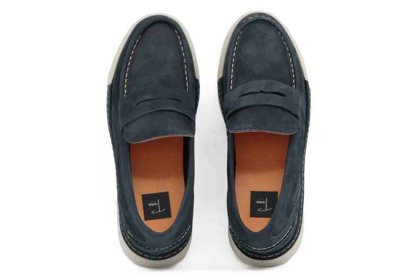 Hakiki Nubuk Deri EVA Taban Loafer Erkek Ayakkabı - Tuna 253252 - 10