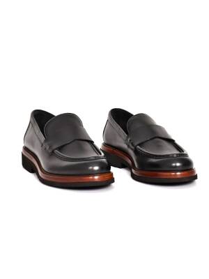 Hakiki Spiro Deri EVA Taban Loafer Model Erkek Ayakkabı - Tuna 3524 - 2