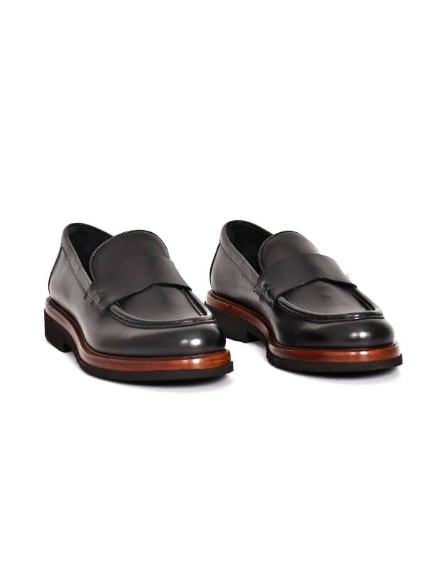 Hakiki Spiro Deri EVA Taban Loafer Model Erkek Ayakkabı - Tuna 3524 - 2