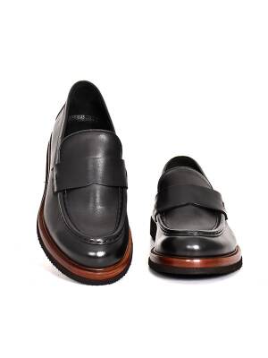 Hakiki Spiro Deri EVA Taban Loafer Model Erkek Ayakkabı - Tuna 3524 - 4