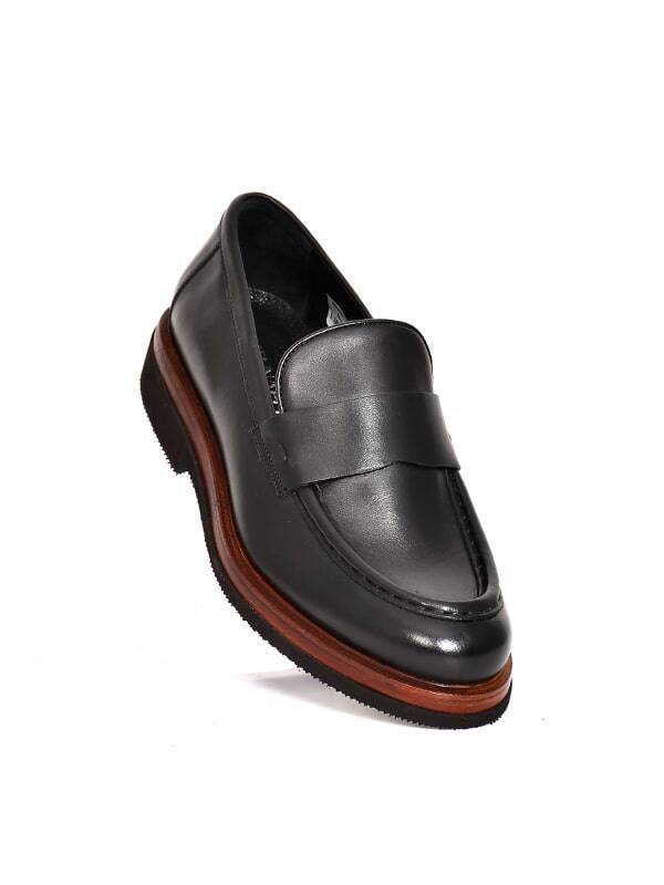 Hakiki Spiro Deri EVA Taban Loafer Model Erkek Ayakkabı - Tuna 3524 - 5