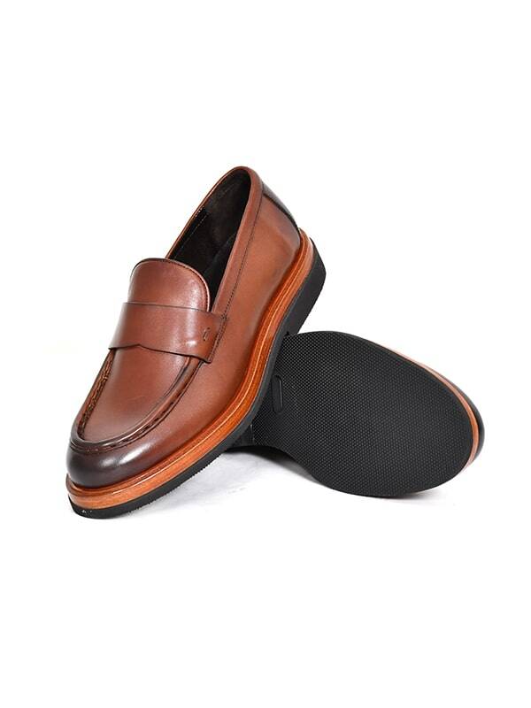 Hakiki Spiro Deri EVA Taban Loafer Model Erkek Ayakkabı - Tuna 3524 - 8