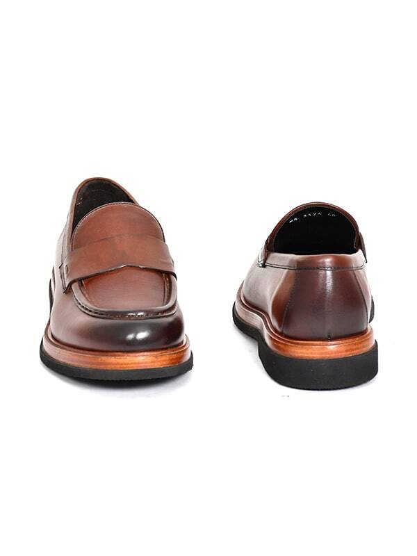 Hakiki Spiro Deri EVA Taban Loafer Model Erkek Ayakkabı - Tuna 3524 - 9