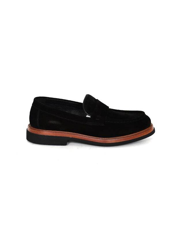 Hakiki Süet Deri EVA Taban Bej Loafer Günlük Bağcıksız Erkek Ayakkabı - 7