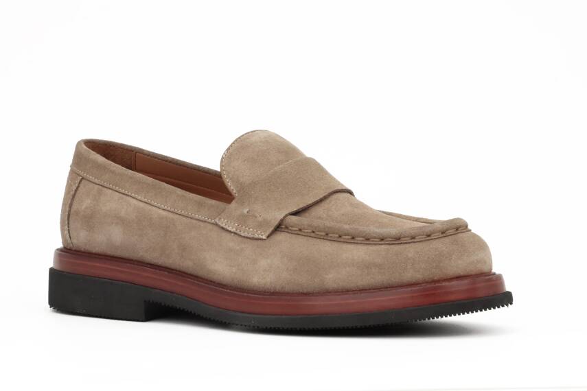 Hakiki Süet Deri EVA Taban Loafer Model Erkek Ayakkabı - 3