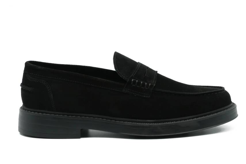 Hakiki Süet Deri EVA Taban Loafer Model Erkek Ayakkabı - 1