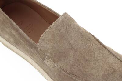 Hakiki Süet Deri Kauçuk Taban Loafer Model Erkek Ayakkabı - Tuna 4154 - 6