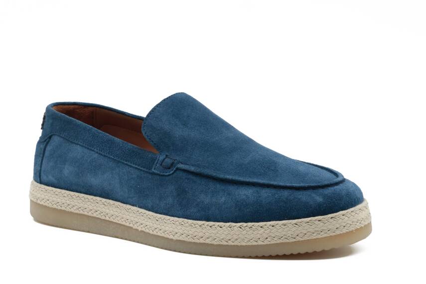 Hakiki Süet Deri Kauçuk Taban Loafer Model Erkek Ayakkabı - Tuna 4154 - 8