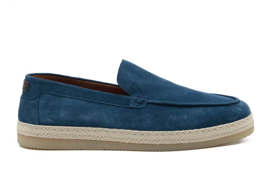 Hakiki Süet Deri Kauçuk Taban Loafer Model Erkek Ayakkabı - Tuna 4154 - 7