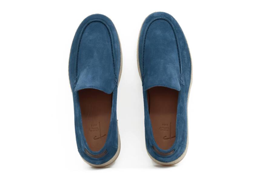 Hakiki Süet Deri Kauçuk Taban Loafer Model Erkek Ayakkabı - Tuna 4154 - 10