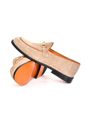 Hakiki Süet Deri Kösele Loafer Model Erkek Ayakkabı - Tuna K1240 - 8