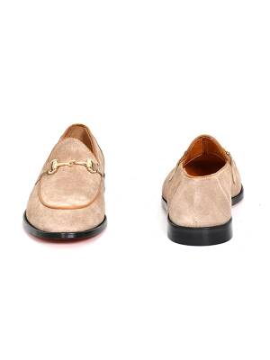 Hakiki Süet Deri Kösele Loafer Model Erkek Ayakkabı - Tuna K1240 - 10