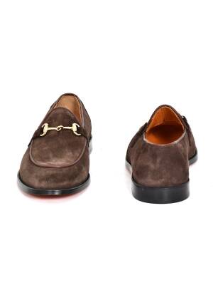 Hakiki Süet Deri Kösele Loafer Model Erkek Ayakkabı - Tuna K1240 - 15