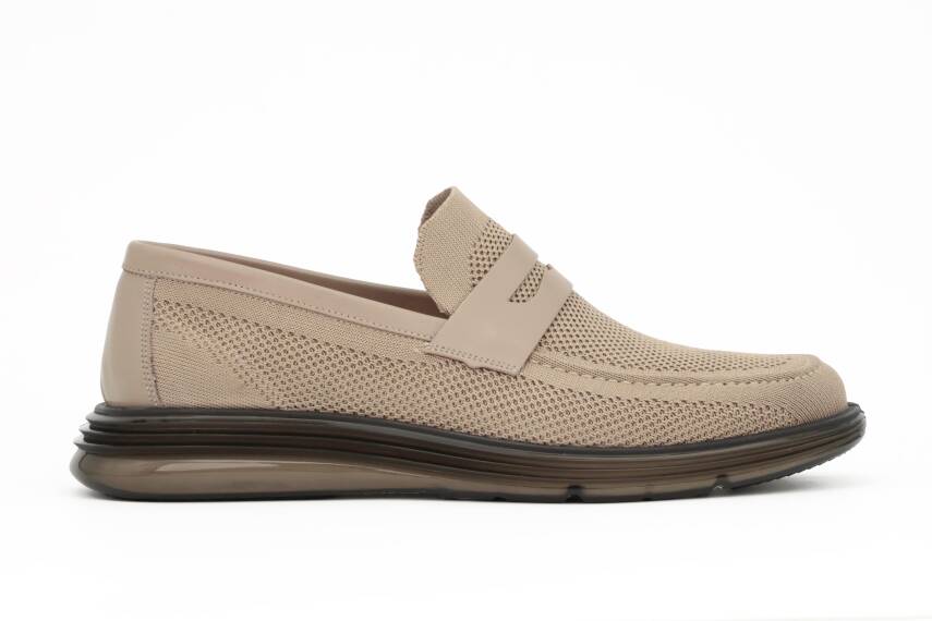 Triko Örme EVA/TPU Taban Loafer Model Erkek Ayakkabı - Tuna 3550 - 1
